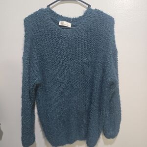 Cozy Teal Sweater